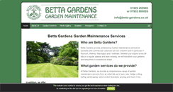 Desktop Screenshot of betta-gardens.co.uk