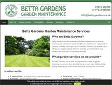 Tablet Screenshot of betta-gardens.co.uk